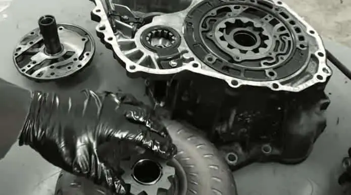 how to clean torque converter out of vehicle