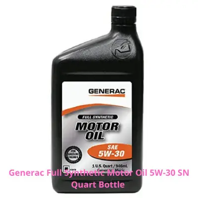 Generac Full Synthetic Motor Oil 5W-30 SN Quart Bottle 