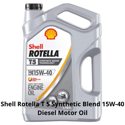 Shell Rotella T 5 Synthetic Blend 15W-40 Diesel Motor Oil