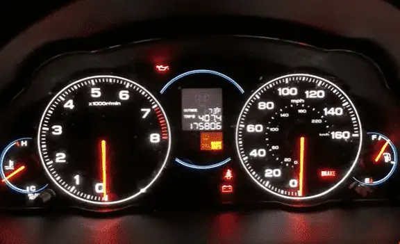 oil light flickering when braking