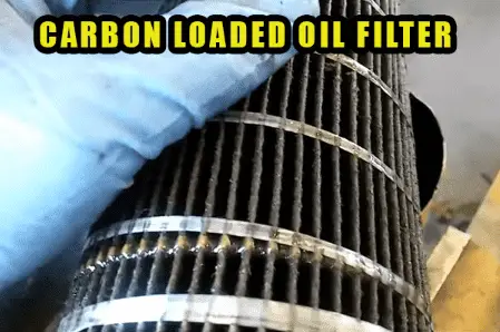 carbon loaded oil filter