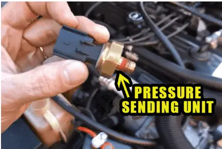 faulty oil pressure sending unit