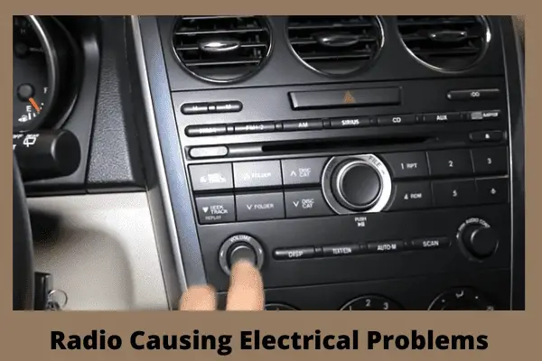radio causing electrical problem