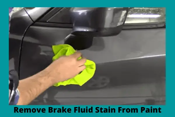 remove brake fluid stain from paint