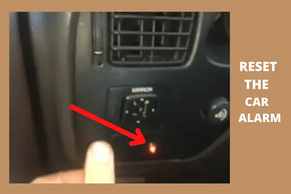 reset the car alarm