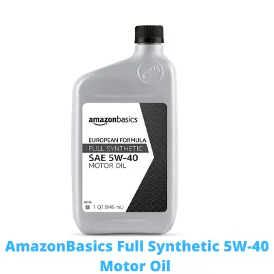 AmazonBasics Full Synthetic 5W-40 Motor Oil with Euro formula 