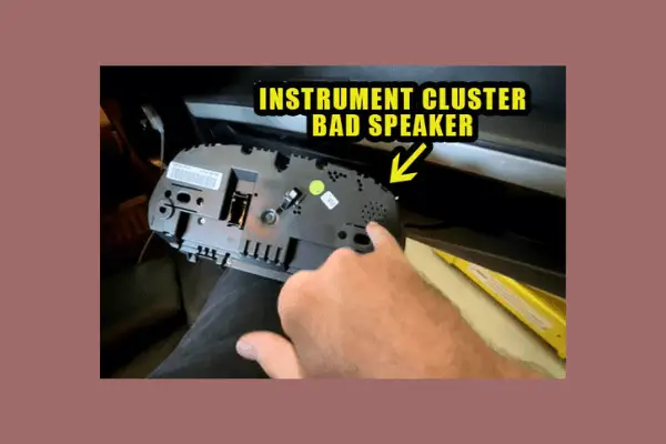  damaged instrument cluster