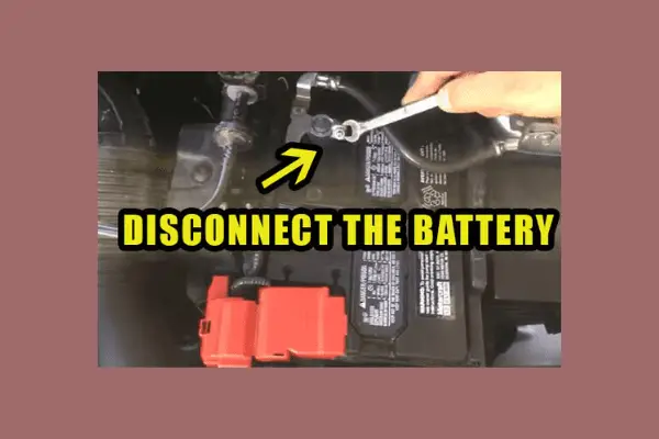 disconnecting the battery