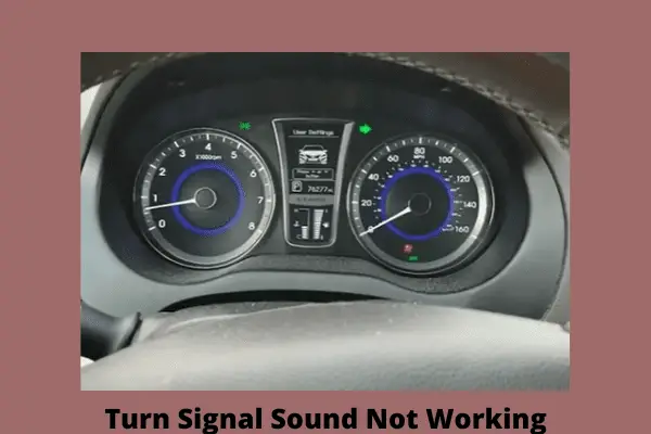 turn signal sound not working