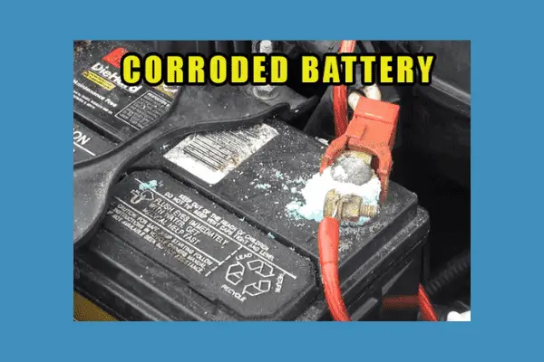 corroded battery