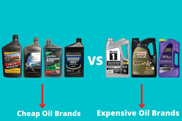 cheap vs expensive oil brands
