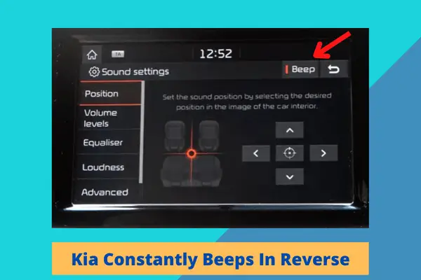 kia constantly beeps in reverse 