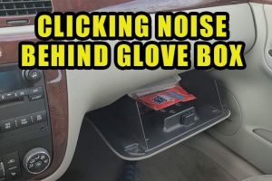clicking noise behind glove box