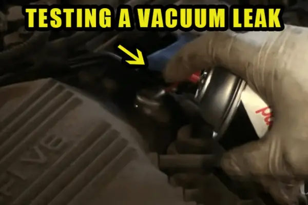 testing a vacuum leak