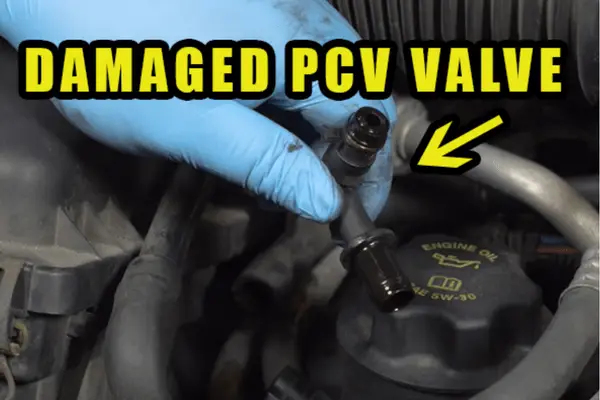 damaged pcv valve