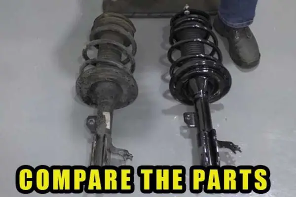 compare the replacement part 