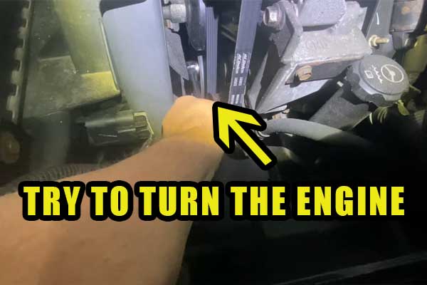 try to turn the engine