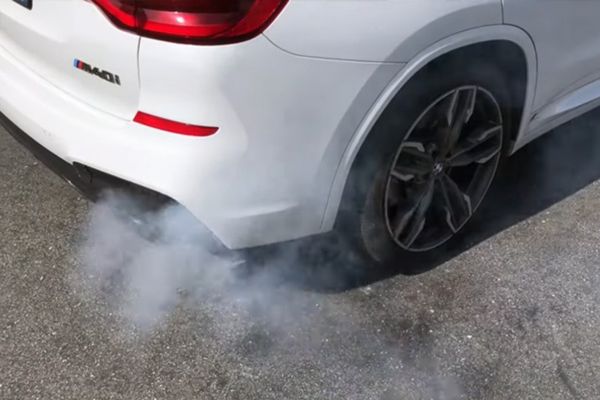 smoke from exhaust