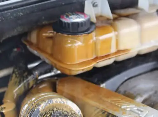 mixing of oil and coolant leak
