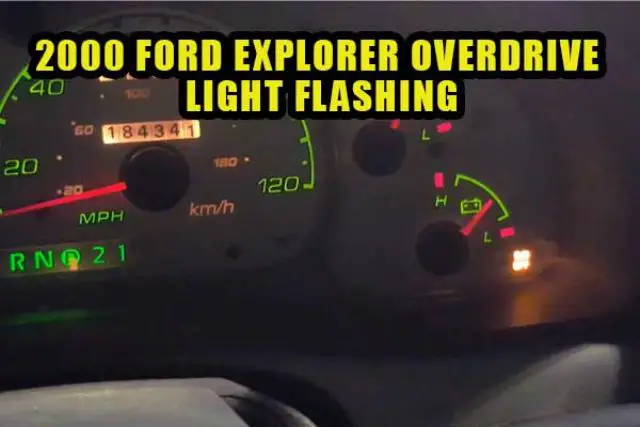 2000 ford explorer overdrive light flashing