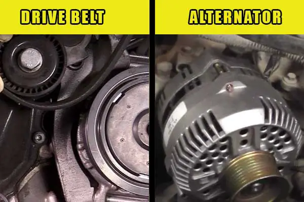  bad alternator or a loose drive belt