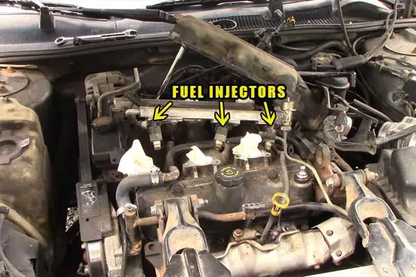 clogged car fuel injector