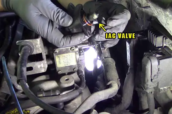 dirty IAC valve in the car
