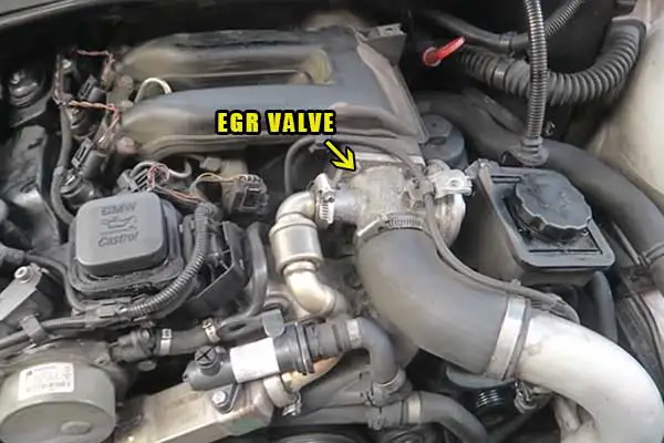 faulty EGR valve in car