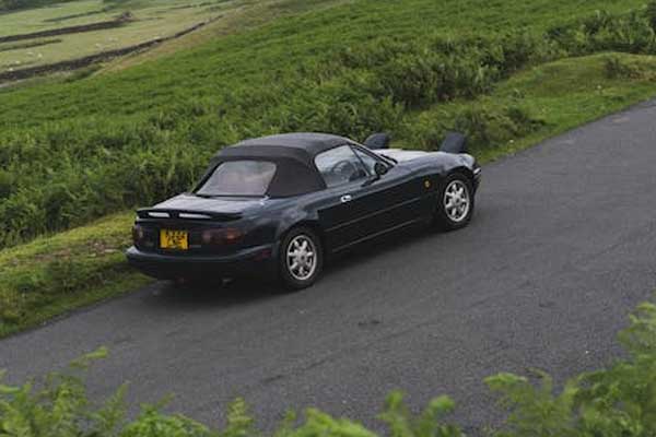 car going uphill