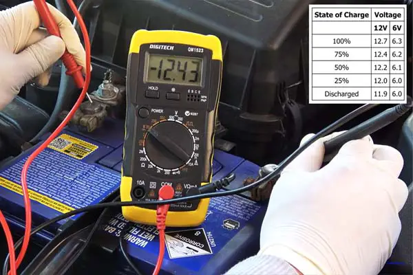 test the car battery